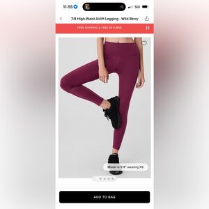 Alo Berry leggings